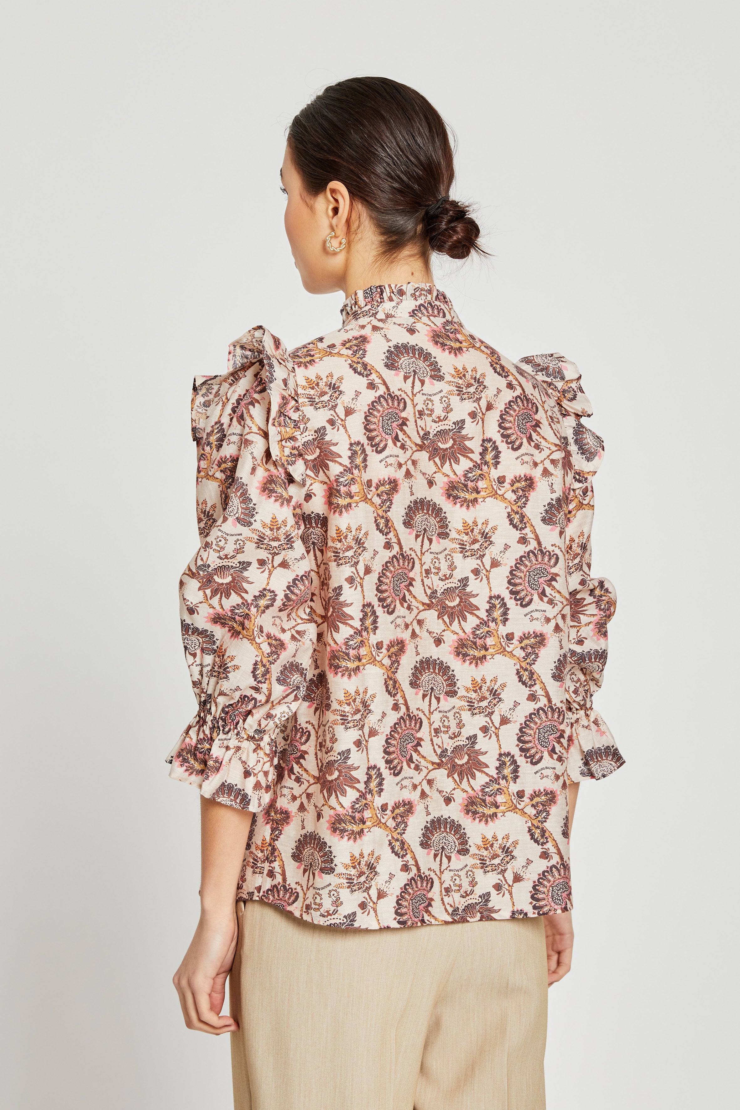 ZeodaryBBCaro shirt - Vintage Flower print – BRUUNSBAZAAR.COM